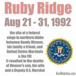 Ruby Ridge was a deadly confrontation & siege in northern Idaho for 10 days at a home in August 1992