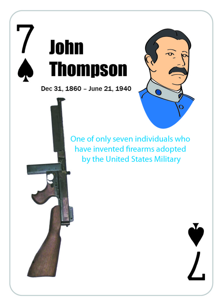 John Thompson gun inventor card